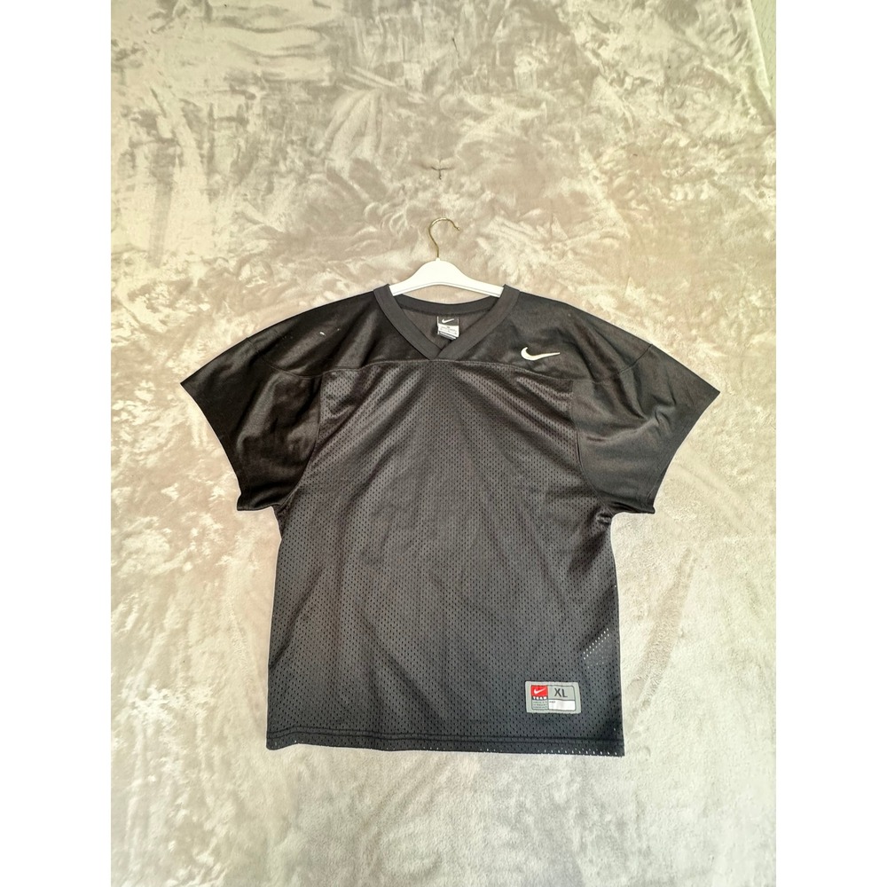 NIKE Men's Black Mesh Football Jersey XL Short Sleeve Athletic Performance
